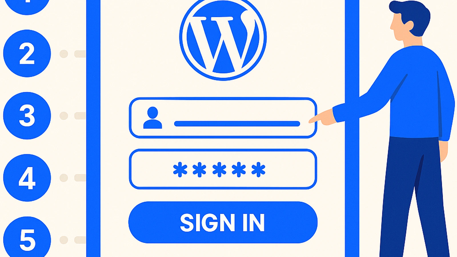 Schermata di accesso a WordPress (wp-admin)
