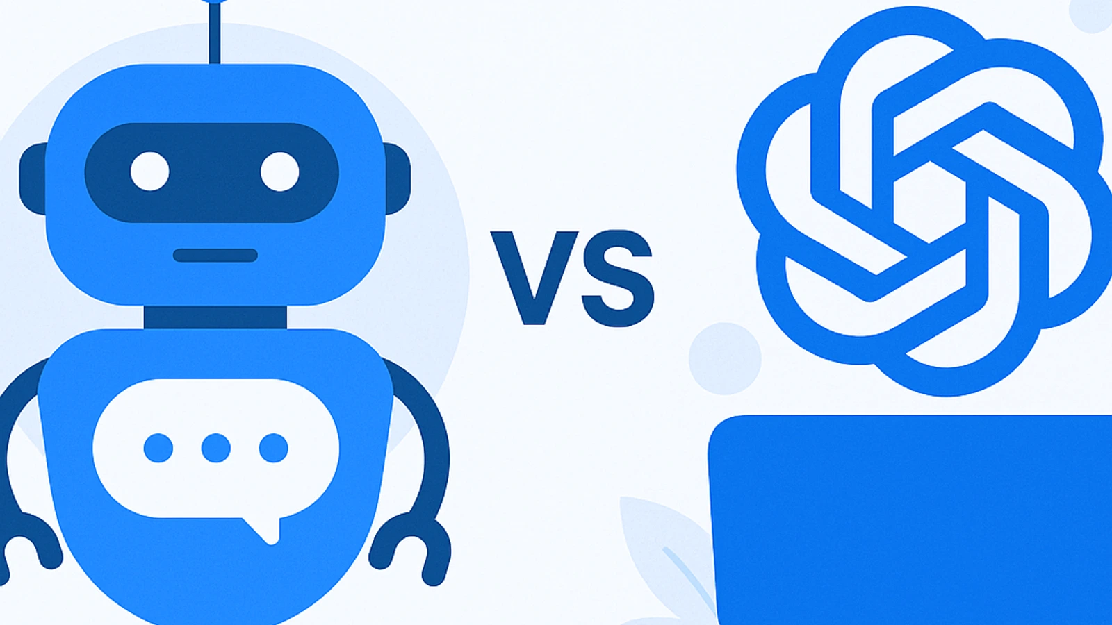 Schema che confronta chatbot a regole e ChatGPT