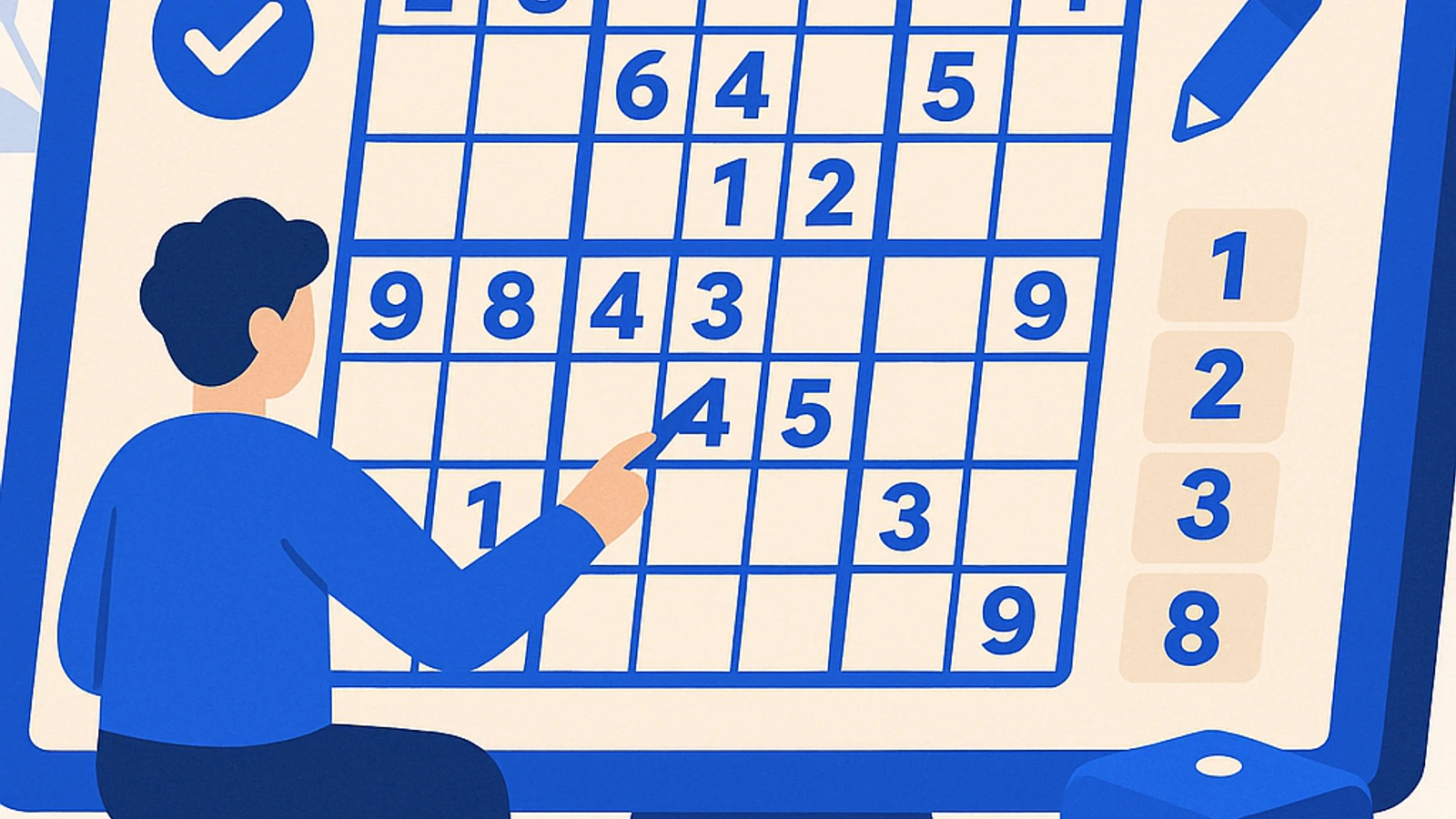 Schermata di gioco Sudoku online